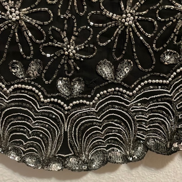 Vintage Papéll Boutique beaded black top - Picture 5 of 5